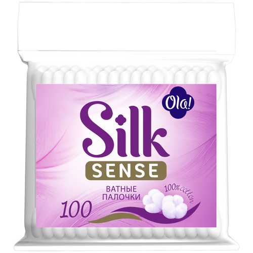 Ватные палочки и диски Ola! Ватные палочки Silk Sense, 100 шт., пакет