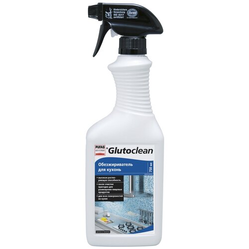 Обезжириватель для кухонь Glutoclean, 750 мл, 832 г