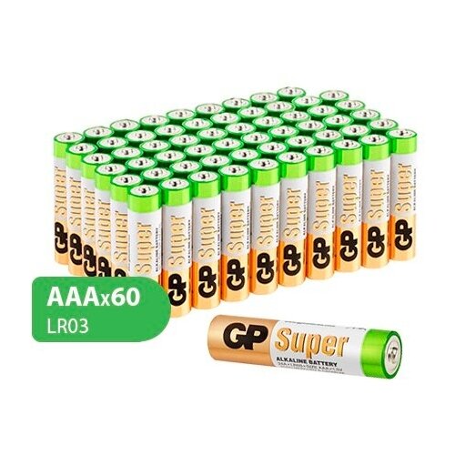 Батарейка GP Super Alkaline AAA, в упаковке: 60