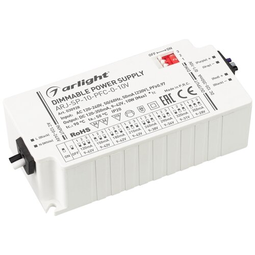 Arlight Блок питания ARJ-SP-10-PFC-0-10V (10W, 120-350mA)