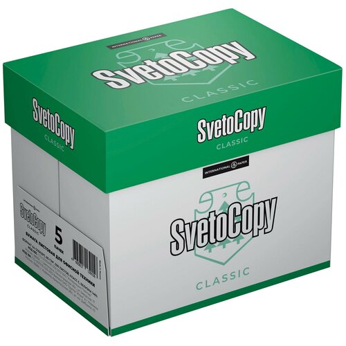 Бумага и пленка Бумага SvetoCopy A4 Classic 80 г/м², 500 л., 5 пачк., белая