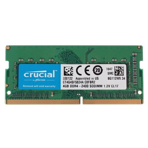 Оперативная память Crucial 4 ГБ DDR4 2400 МГц SODIMM CL17