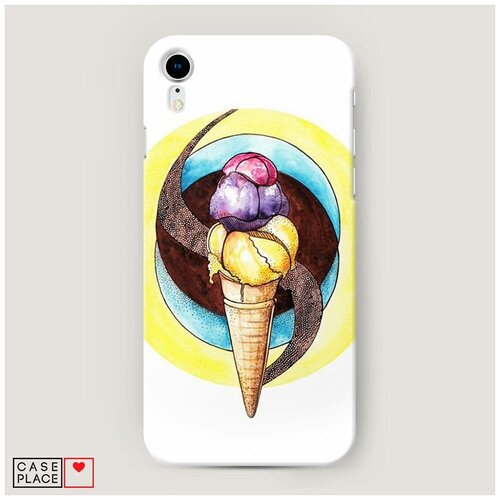 Чехол Пластиковый iPhone XR (10R) Мороженое 5