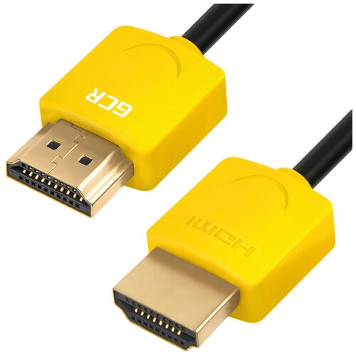 Аксессуар GCR Slim HDMI 2.0 30cm Yellow GCR-51573