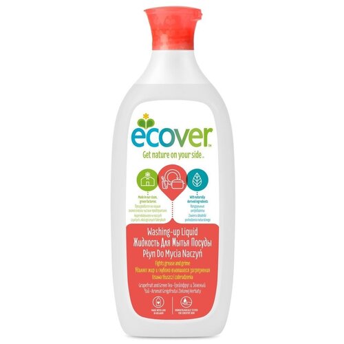 Ecover Жидкость для мытья посуды Grapefruit and green tea, 0