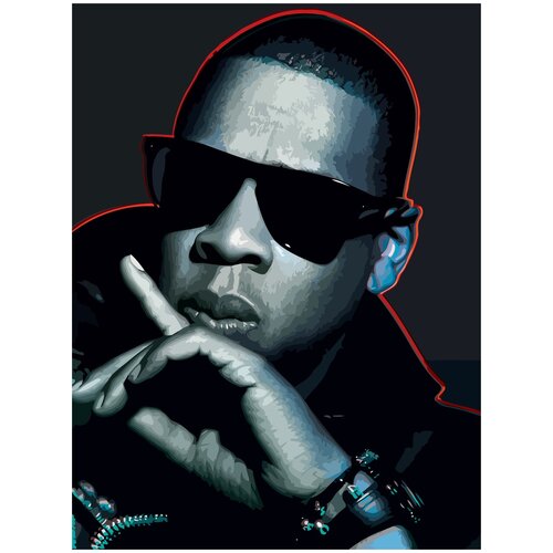 Картина по номерам на холсте JAY-Z - 378 30X40