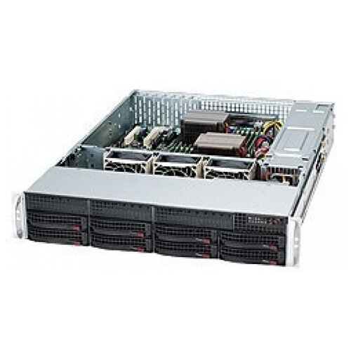 Корпус SuperMicro CSE-825TQC-600LPB 2U 600W черный