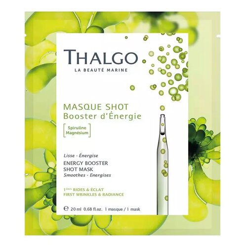 Thalgo тканевая маска Masque Shot Booster d'Energie со спирулиной, 20 г, 20