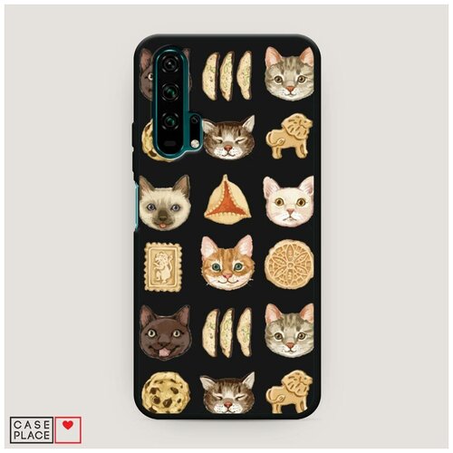 Матовый силиконовый чехол Аппетитные коты на Honor 20 Pro 