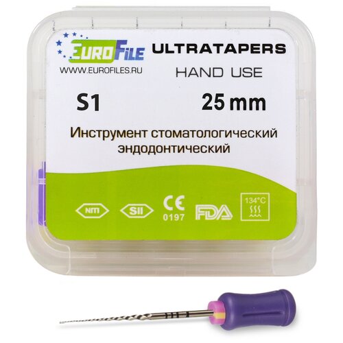 Стоматологический файл EuroFile Ultratapers Hand S1 25мм,