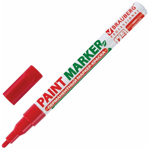 Маркер-краска лаковый (paint marker) 2 мм, белый, без ксилол