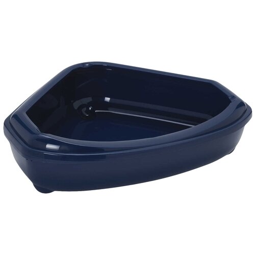 Туалет-лоток для кошек Moderna Corner Tray 55.2х45х13.7 см blueberry 1 шт.