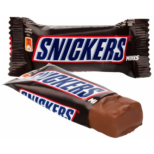Конфеты шоколадные SNICKERS minis, весовые, 1 кг, картонная 