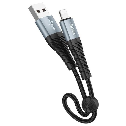 USB дата кабель Lightning, HOCO, X38, 25см, черный