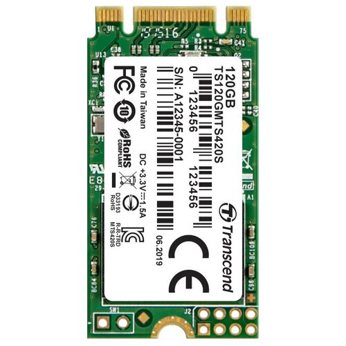 SSD диск TRANSCEND M.2 2242 MTS420 120 Гб SATA III TLC TS120