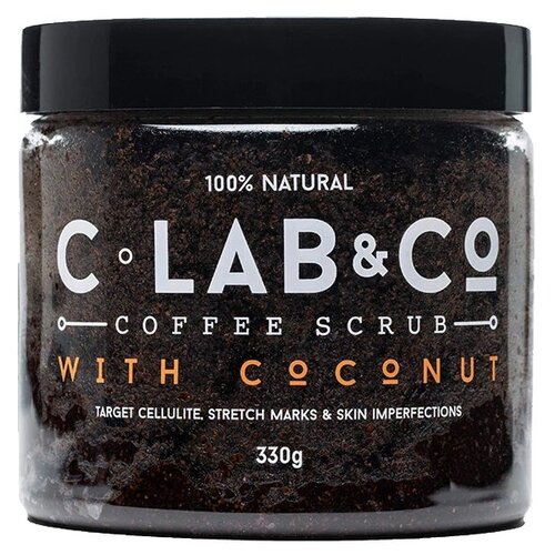  C Lab & Co скраб кофейный с кокосом 330 г