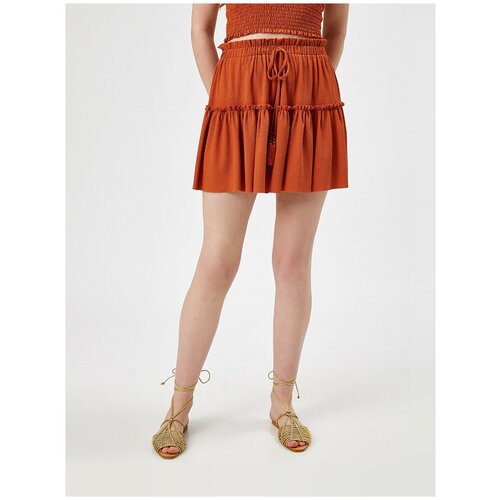 Юбка KOTON WOMEN, 1YAK73364EK, цвет: TERRACOTTA, размер: M