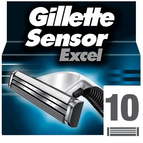 Сменные кассеты Gillette Sensor Excel, 10