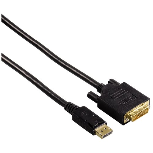 Кабель DVI HAMA H-54593, DisplayPort (m) - DVI-D (m), GOLD ,