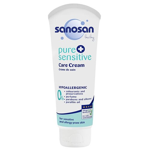 Sanosan Детский крем Pure+Sensitive для ухода за младенцем 1