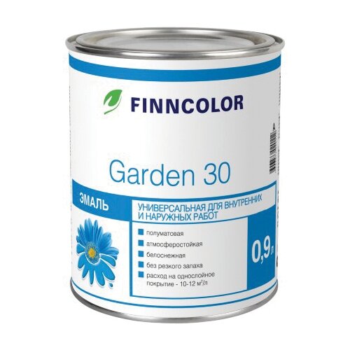 Finncolor Garden 30 эмаль алкидная полуматовая (белый, база 