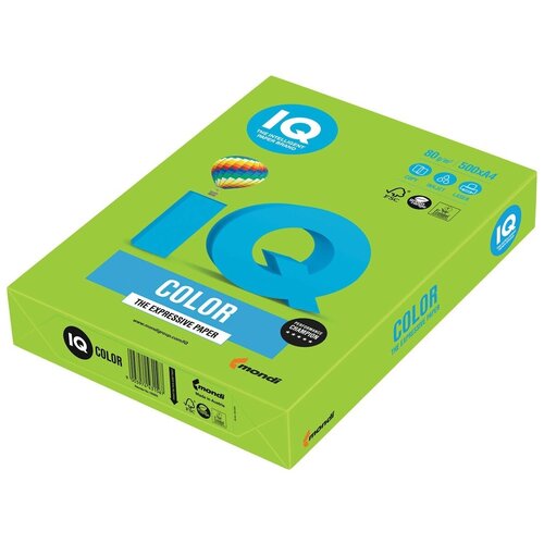 Бумага и пленка Бумага IQ Color A4 80 г/м² 500 лист., ярко-зеленый MA42