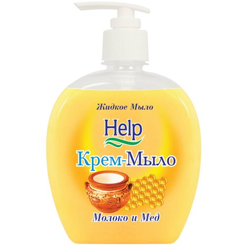 Help Крем-мыло Молоко и мед, 300 мл, 300