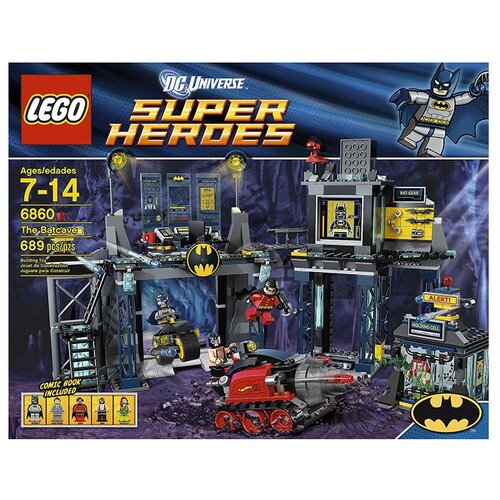 Конструктор LEGO DC Super Heroes 6860 Пещера Бэтмена, 689