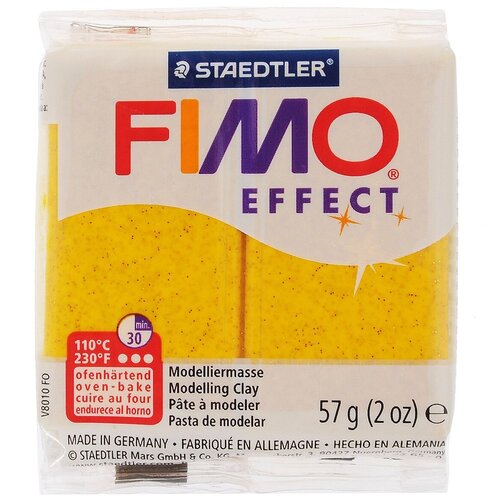 Полимерная глина FIMO Effect 112, золотой с блестками, 57г