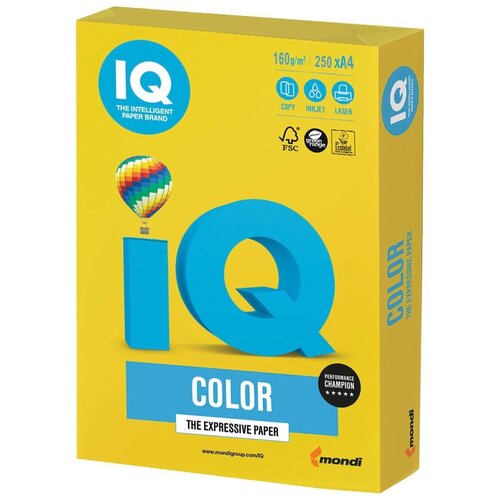 Бумага и пленка Бумага IQ Color А4 160 г/м² 250 лист., горчичный IG50