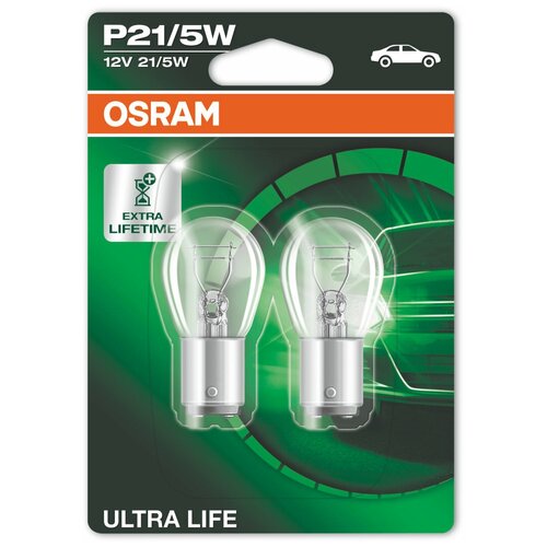 Лампа автомобильная накаливания OSRAM Ultra Life 7528ULT P21/5 21/5W P21/5W 3200K 2