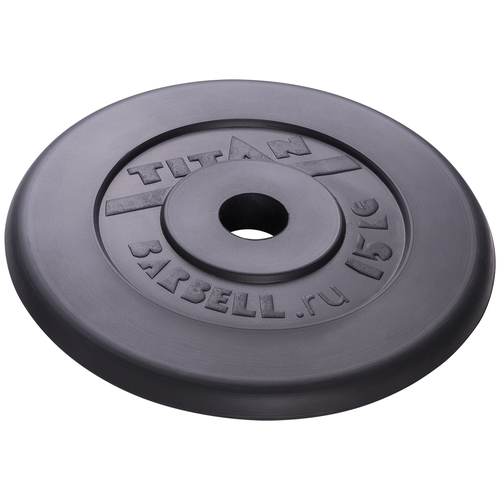 Блин обрезиненный TITAN Barbell 15 кг (d51)