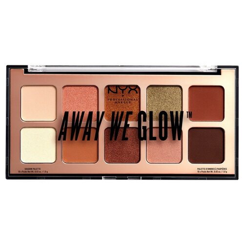 Палетка теней для век NYX PROFESSIONAL MAKEUP AWAY WE GLOW т