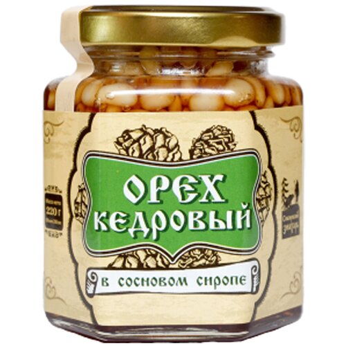 Варенье Сибирский знахарь орех кедровый в сосновом сиропе, б