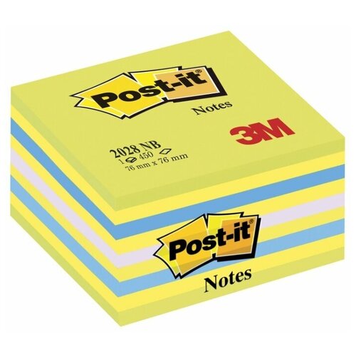 Бумага для заметок Стикеры (самоклеящийся блок) 3M Post-it Classic, 76x76мм, 5 