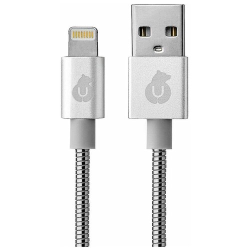 uBear FORCE MFI Lightning USB Kevlar Cable (Metal) silver