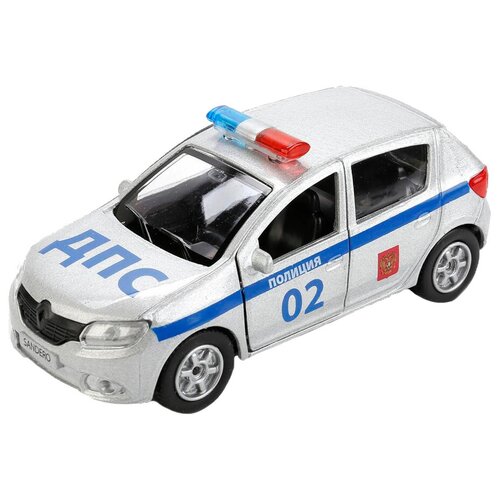 Легковой автомобиль ТЕХНОПАРК Renault Sandero (SB-17-61-RS(P)-WB) 1:32, 12 см,