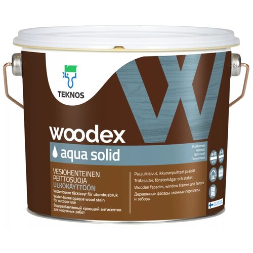 TEKNOS Woodex Aqua Solid, 9 л, бесцветный