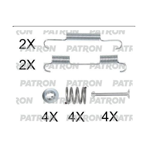 Монтажный комплект тормозных колодок PATRON PSRK0239 для Nis