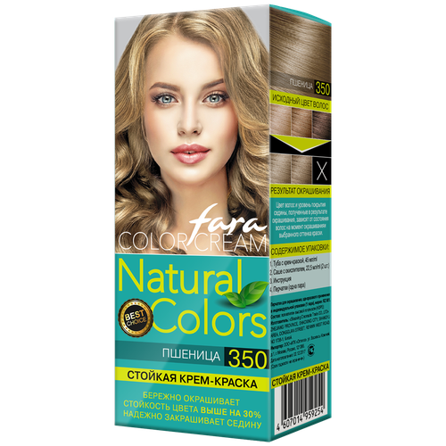 Fara Natural Colors стойкая крем-краска для волос, 350 пшеница