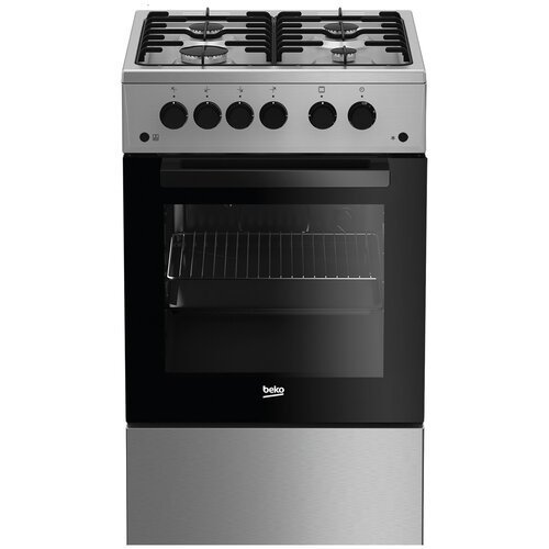  Газовая плита Beko FSGT52110DXO, нержавеющая