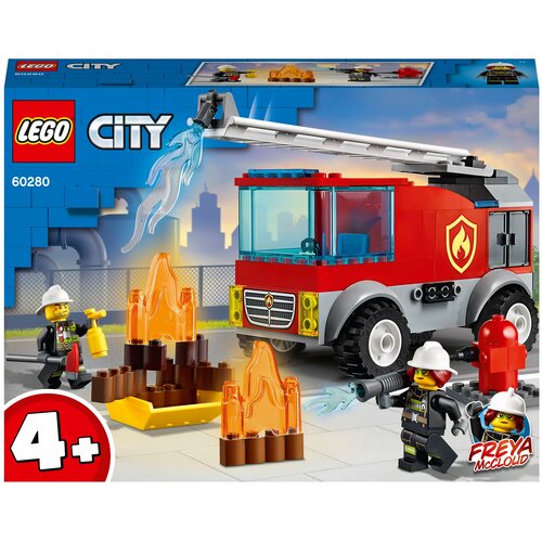 Конструктор LEGO City Fire 60280 Пожарная машина с лестницей, 88