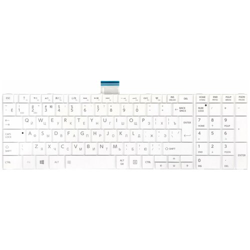 Клавиатура для ноутбука Toshiba Satellite C850 C855 C870 бел