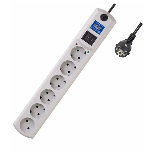 Сетевой фильтр Most HV6 6 Sockets 2m White 734121