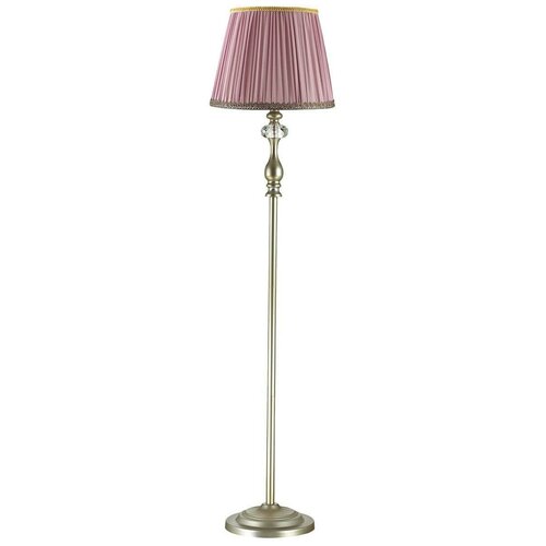 Торшер Odeon Light Gaellori 3393/1F, E14, 40 Вт, цвет арматуры: серебристый, цвет плафона/абажура: розовый