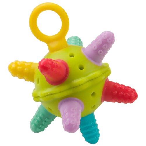 Прорезыватель-погремушка Happy Baby Silicone teether 20028 р