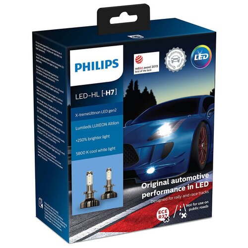 Комплект Светодиодных Ламп 2 Шт Led H7 12v Philips арт. 1197