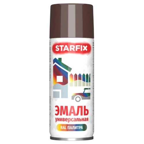 Эмаль STARFIX аэрозольная акриловая, RAL 8016, глянцевая, 520