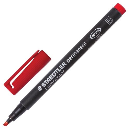 Staedtler Маркер перманентный Lumocolor, 1-2.5 мм (314), красный