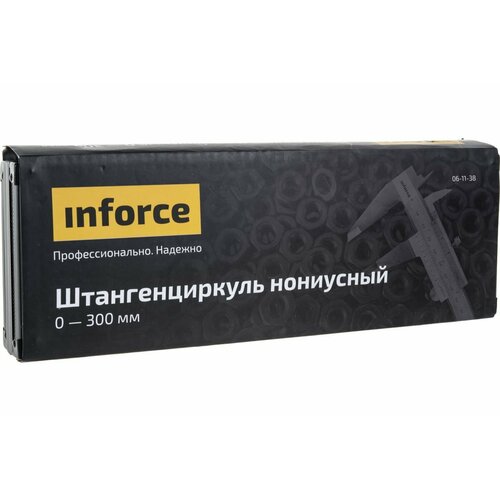 Inforce Штангенциркуль 0-300мм/0-12*0.05мм/ 1/128